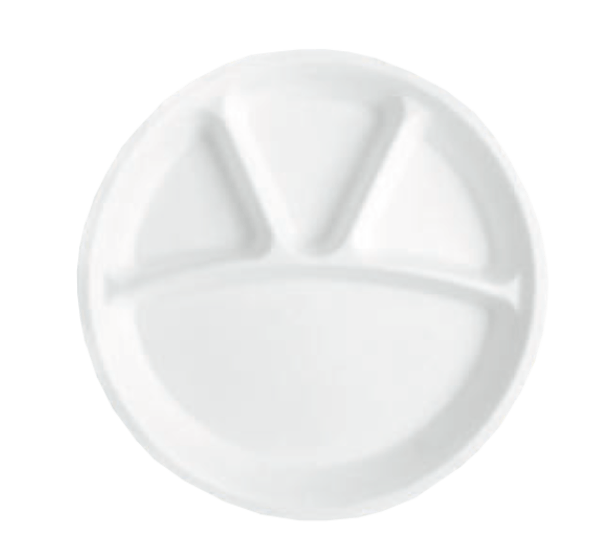 12” 4 Compartment Round Tray