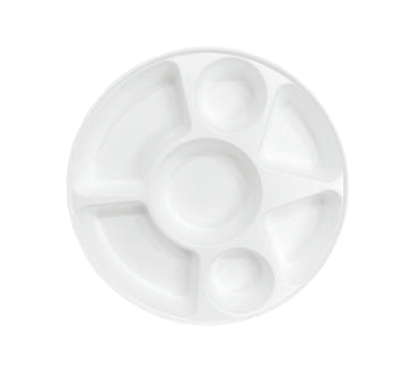 7 Compartment Round Tray